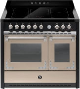 Steel Oxford 100, Rangecooker, 100 cm, Multifunktionsbackofen, Sabbia, Induktionskochfeld, X10FF-5FISA, mit 5 Jahren Garantie!