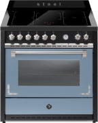 Steel Oxford 90, Rangecooker, 90 cm, Multifunktionsbackofen, Celeste, Induktionskochfeld, X9F-5FICE, mit 5 Jahren Garantie!