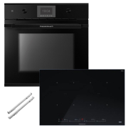 Kppersbusch BP350SI88S-S5 Backofen/Kochfeld-Set BP 6350.0 S5, KI8880.1SR und ZB1003, Black Velvet-Kit, mit 5 Jahren Garantie!