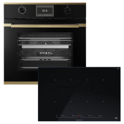 Kppersbusch BD340SI88S-S4 Backofen/Kochfeld-Set BD 6340.0 S4 und KI8880.1SR, Gold-Kit, mit 5 Jahren Garantie!