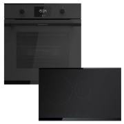 Kppersbusch BD340KI85K Backofen/Kochfeld-Set BD 6340.0 KSM6 und und KI 8550.0 KSMR, Matt Black, mit 5 Jahren Garantie!