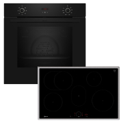 Neff BX38IB0, SET Einbaubackofen B1CCC0AK3 und Induktionskochfeld T58SHF1L0, EEK: A+, mit 5 Jahren Garantie!