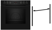 Neff BFS63D, SET B69FS3CY0 Einbaubackofen mit FullSteam und Z9060DY0, Flex Design Kit, 60 cm, Deep Black, EEK: A+, MIT 7 JAHREN GARANTIE