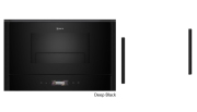 Neff NRGR3D, SET NR9GR31Y1, Einbau-Mikrowelle mit Grill, rechts angeschlagen und Z9038DY0 Flex Design Kit, 38 cm, Deep Black, MIT 7 JAHREN GARANTIE