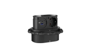 Naber Piccolino QI USB Typ A, USB Typ C, Blende Glas schwarz glnzend, Einbausteckdosenelement, Schukosteckdose, 7053201
