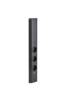Naber Mira Eck small USB A/C, schwarz matt, 3 x Schukosteckdose, Ecksteckdosenelement, 7053242