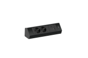Naber Casia 2K Steckdosenleiste USB Typ A+C, schwarz matt, Ecksteckdosenelement, 7053248
