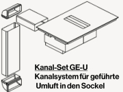 Falmec Kanal Set GE-U Kanalsystem fr gefhrte Umluft, 103814