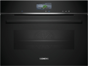 Einzelstck Siemens CS736G1B1, iQ700, Einbau-Kompaktdampfbackofen, 60 x 45 cm, Schwarz, Edelstahl, EEK A+, 5 Jahre Garantie