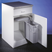 WESCO Klassikline Single-Junior, Schwenktechnik fr Drehtren, alugrau, 19 l, 8011226