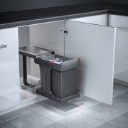 Naber Solo 3636, graphitgrau, Auszugstechnik fr Drehtren, Vollauszug, 20 l, 8011264