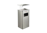 WESCO Standascher mit Dach, Edelstahl matt, 19 l, 8012187