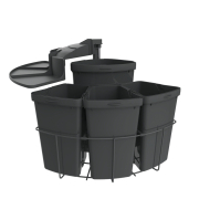 Naber Cabbi 4, Schwenktechnik fr Drehtren, anthrazit, 39 l, 8013170