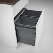 Naber Cox Base 460 S/600-2, anthrazit, Abfallsystem Frontauszug, Vollauszug, 56 l, 8013308