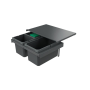 Naber Cox Stand-UP 250 S/600-3, mit Biodeckel, anthrazit, Vorhandene Auszge, 25 l, 8013382