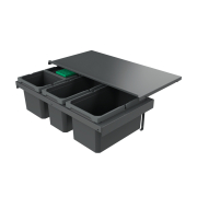 Naber Cox Stand-UP 250 S/800-4, mit Biodeckel, anthrazit, Vorhandene Auszge, 35l, 8013385