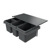 Naber Cox Stand-UP 280 S/800-4, ohne Biodeckel, fr Vorhandene Auszge, Abfallsystem, anthrazit, 42 l, 8013394