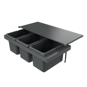 Naber Cox Stand-UP 280 S/900-3, fr Vorhandene Auszge, Abfallsystem, anthrazit, 48 l, 8013396