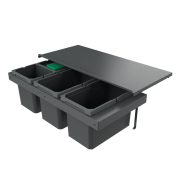 Naber Cox Stand-UP 280 S/900-4, mit Biodeckel, fr Vorhandene Auszge, Abfallsystem, anthrazit, 46 l, 8013398