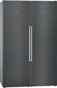 Siemens KA95NAXEP, iQ500, Set Freistehender Khlschrank und Gefrierschrank incl. Verbindungsset, KS36VAXEP + GS36NAXEP, Gebrsteter schwarzer Stahl AntiFingerprint, EEK: E, mit 5 Jahren Garantie!