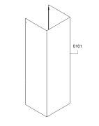 Neff Z51FBK1S2, Kaminverlngerung 1000 mm