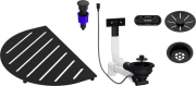 Blanco Ablaufgarnitur-Set, Bundle Oovalon-Komponenten, schwarz matt, 527994