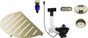 Blanco Ablaufgarnitur-Set, Bundle Oovalon-Komponenten, satin gold, 527995