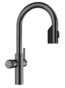 Blanco Choice Icona-C, Hochdruck Festauslauf, satin dark steel, 527931