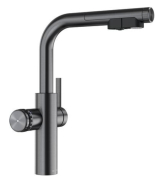 Blanco Choice Icona-L, Hochdruck Festauslauf, satin dark steel, 527926
