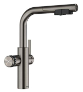 Blanco Choice Icona-L, Hochdruck Festauslauf, satin platinum, 527927