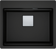 Franke Kubus 2 Pro KNG Pro 610-53 A Einbausple, Fragranite, Farbe Black Matt, 114.0747.225