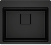 Franke Kubus 2 Pro KNG PRO 210-53 A, Fragranite, Farbe Black Matt - Black Collection, flchenbndig, 135.0747.297