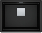 Franke Kubus 2 Pro KNG PRO 210-53, Fragranite, Farbe Black Matt, flchenbndig, 135.0747.291