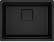 Franke Kubus 2 Pro KNG PRO 210-53, Fragranite, Farbe Black Matt - Black Collection, flchenbndig, 135.0747.298