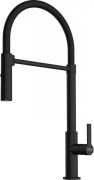 Franke Maris Slim Semi-Pro Einhebelmischer, Hochdruck Zugauslauf, Black matt, 115.0728.396