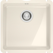 Franke Kubus X KXK 110-41, Fraceram Unterbau-Keramiksple, Farbe Magnolia glnzend, 126.0735.179