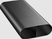 BORA Ecotube Flachkanal mit Steg 375mm, EFS375/1