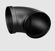 BORA Ecotube Bogen 90 rund inkl. Dichtungsmaterial (25 Stk.), ERB90/25