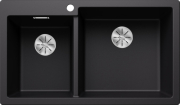 Blanco Pleon 9 Einbausp�le, Silgranit, Farbe schwarz, InFino Ablauf, 525958