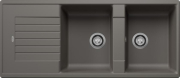 Blanco Zia 8 S Einbausp�le, Silgranit, Farbe vulkangrau, ohne Ablauffernbedienung, 527392